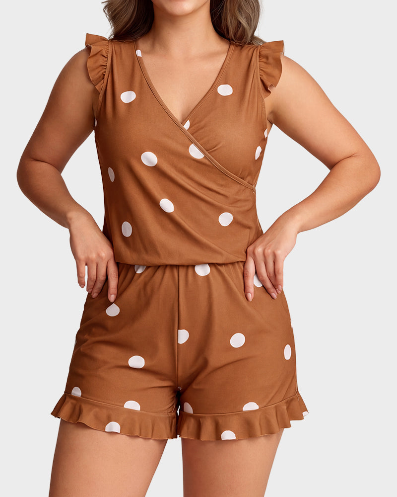 Built-in Bra Swim Romper