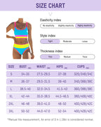 Color Contrast Patchwork Nylon Sporty 3 Piece Bikini Sets