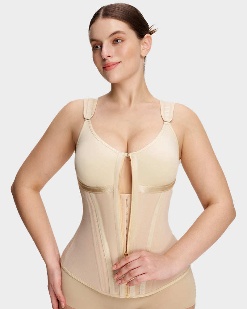 Double-Layer Tummy Control Waist Shaper Girdle With Bra Main image