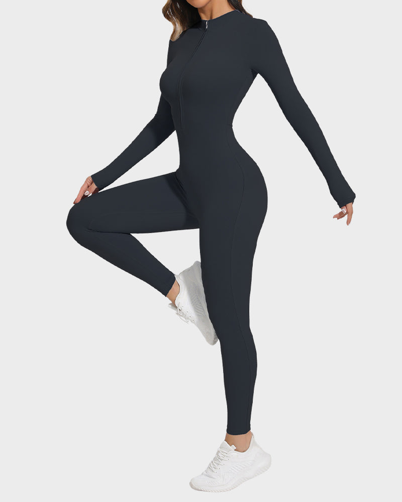 Fleece Slim-Fit Winter Training Jumpsuit