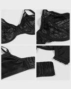 Full Coverage Lace Minimizer Bra - Petal
