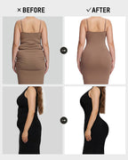 High-Waist Zip-Up Shaping Shorts