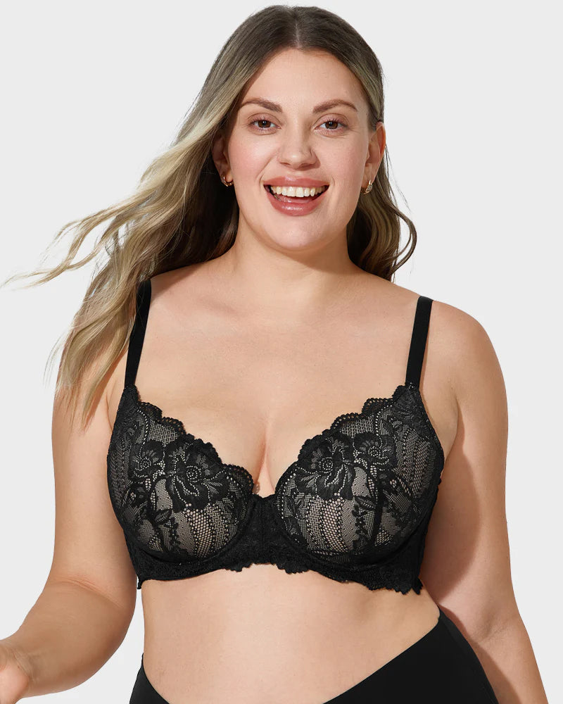 Lace Full Coverage Push Up Bra Main image