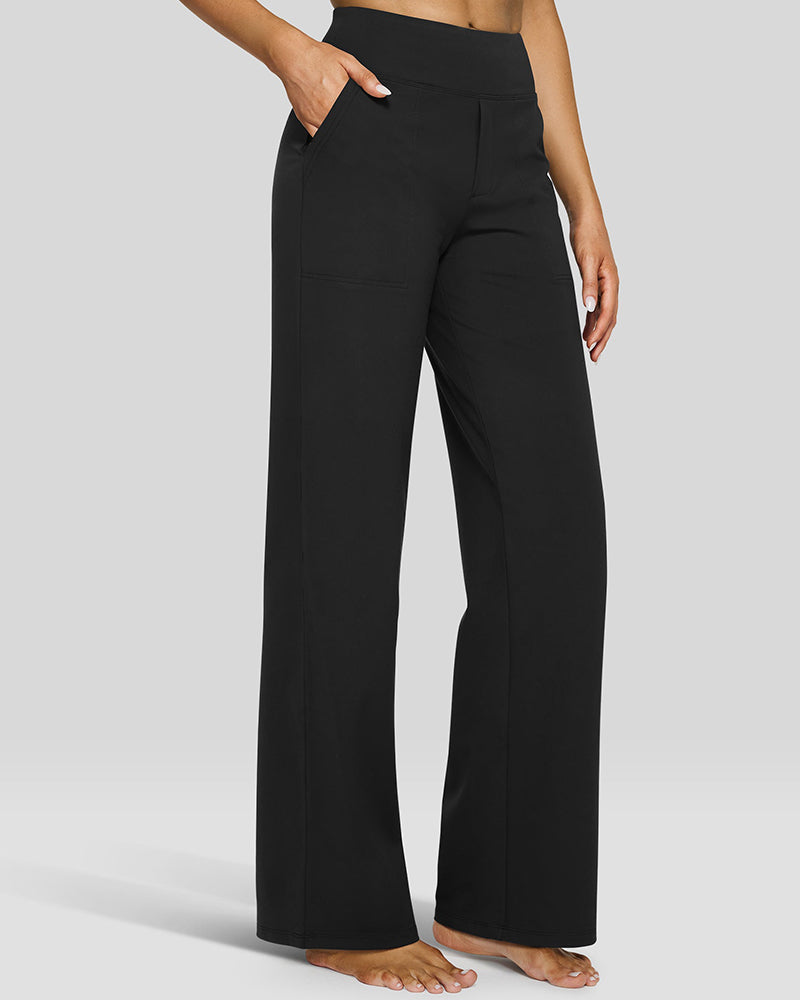Loose High-Waist Business Wide-Leg Yoga Pants