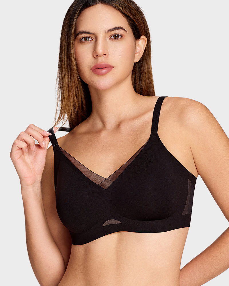 Mesh Crossover Wireless Lift Bra Main image