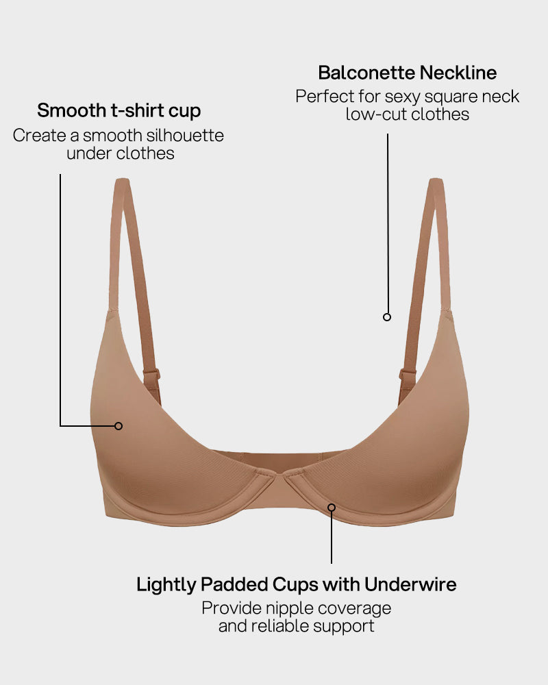Seamless Push-Up Deep V Bra Secondary image