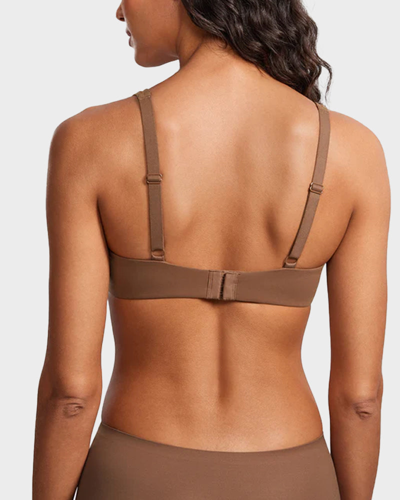Seamless Unlined Underwire Balconette Bra