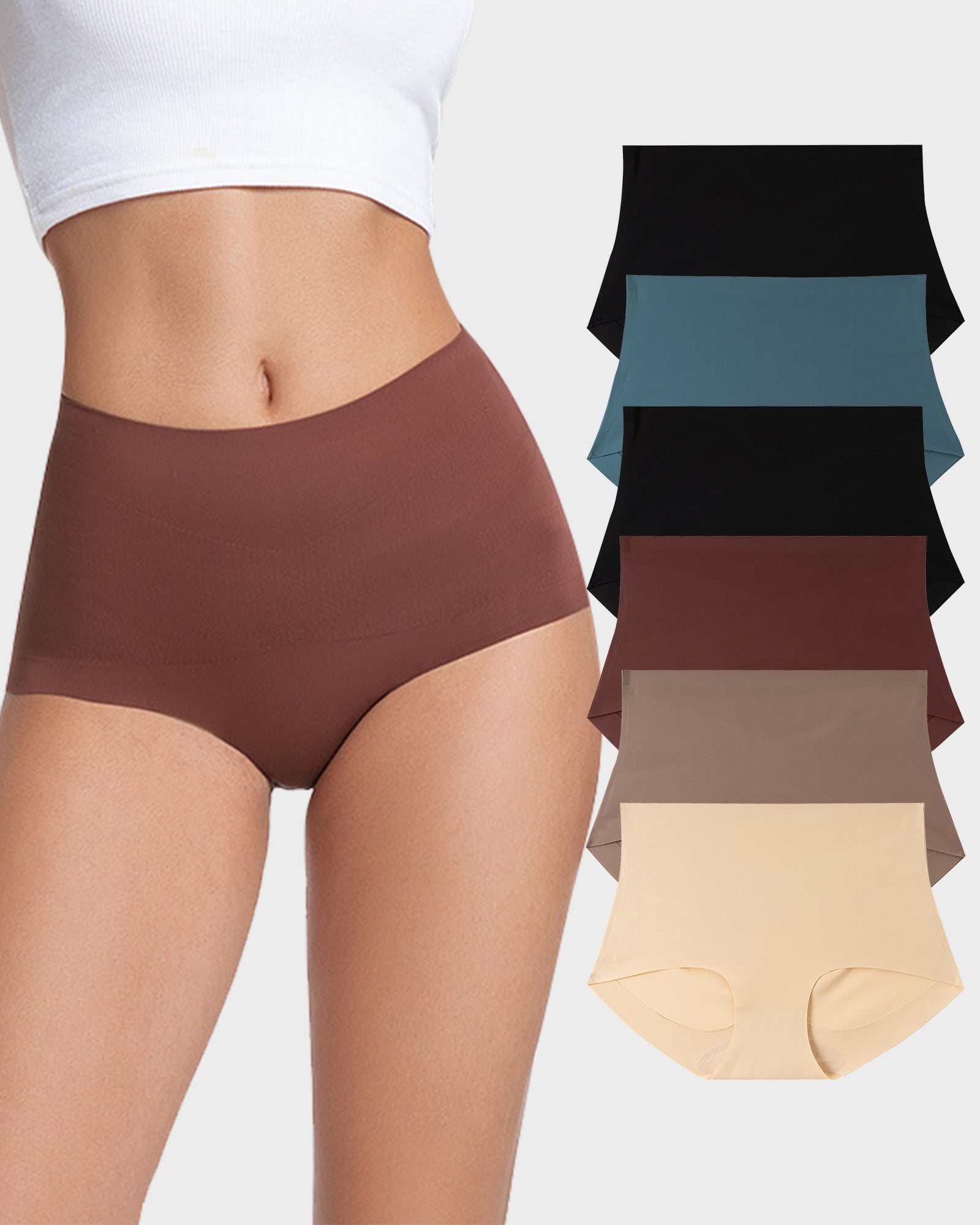 Seamless X-Shaping High-Waist Panties (6 Pack) Secondary image