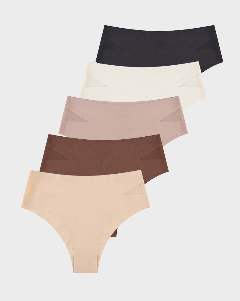 Sexy Seamless Mesh Cutout Panty (5 Pack) Main image