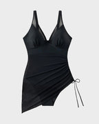 Slimming Mesh Sheer Sarong Wraps Bathing Suit