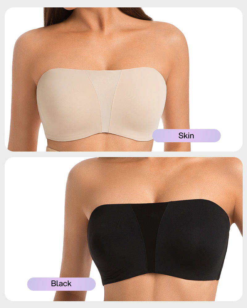 Strapless Anti-Slip Full Coverage Bandeau Bra Secondary image