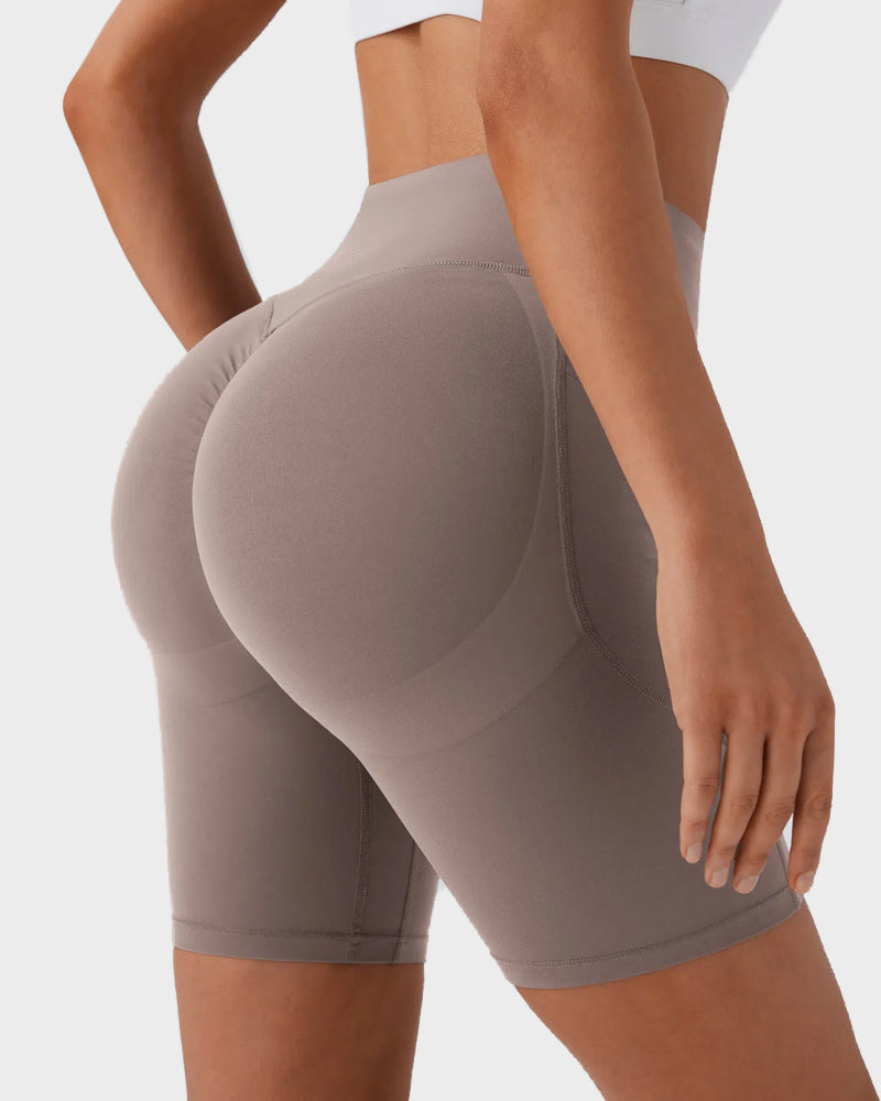 Tummy Control Butt-Lifting Training Shorts with Pockets – 7"