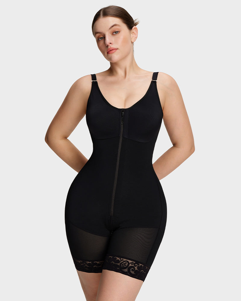 Tummy Control Butt Lifter Shaper with Zipper Crotch Fajas Colombianas