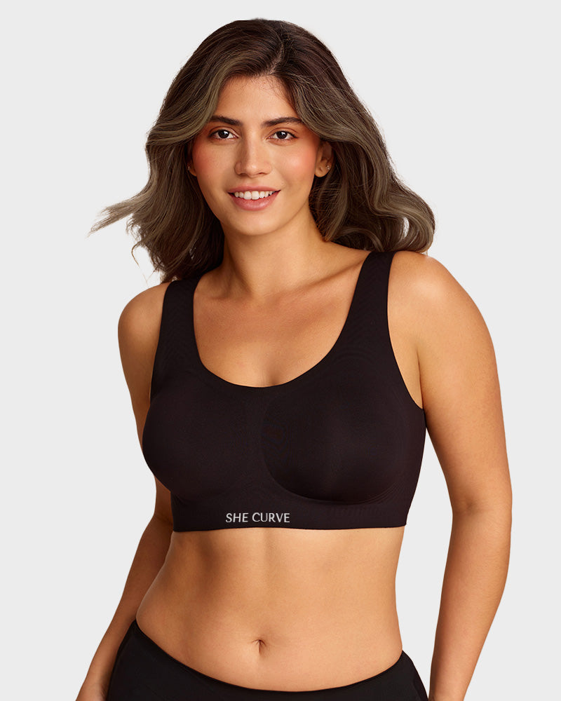 SHE CURVE Wire Free Lifting Antibacterial Jelly Bra Main image